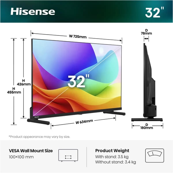 Hisense 32A59S 81,3 cm (32") Fuld HD Smart TV Wi-Fi Sort