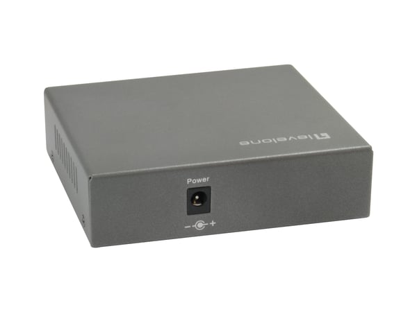 LevelOne GEP-0523 verkkokytkin Gigabit Ethernet (10/100/1000) Power over Ethernet -tuki Musta