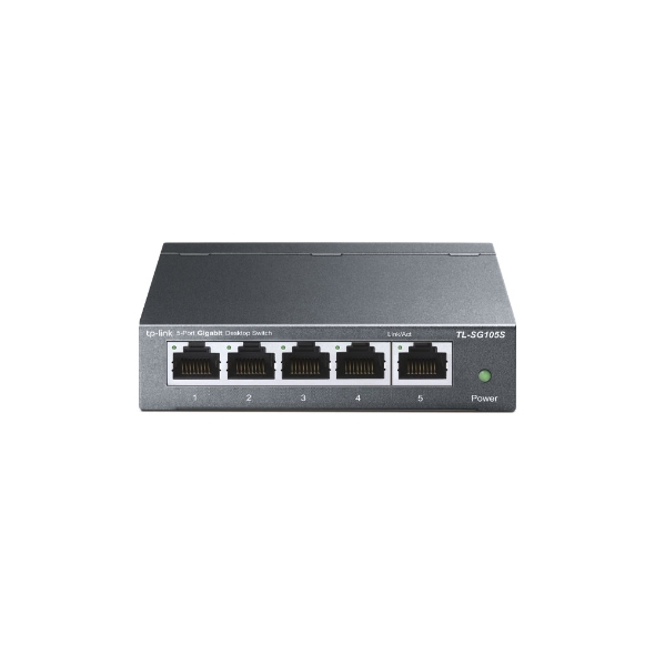 TP-Link TL-SG105S(UN) netværksswitch Ikke administreret Gigabit Ethernet (10/100/1000) Desktop Sort