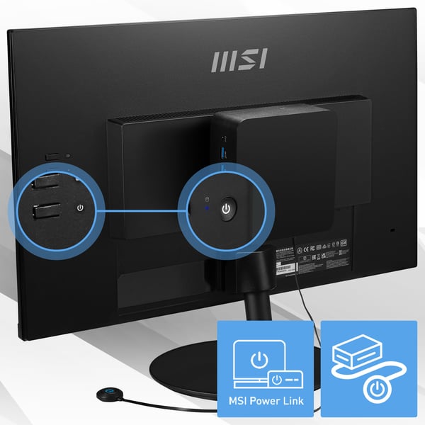 MSI Cubi NUC 1MG-014BEU Mini PC Svart 100U Intel® SoC