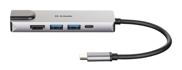 D-Link DUB-M520 dockingstation Ledningsført Thunderbolt 3 Aluminium