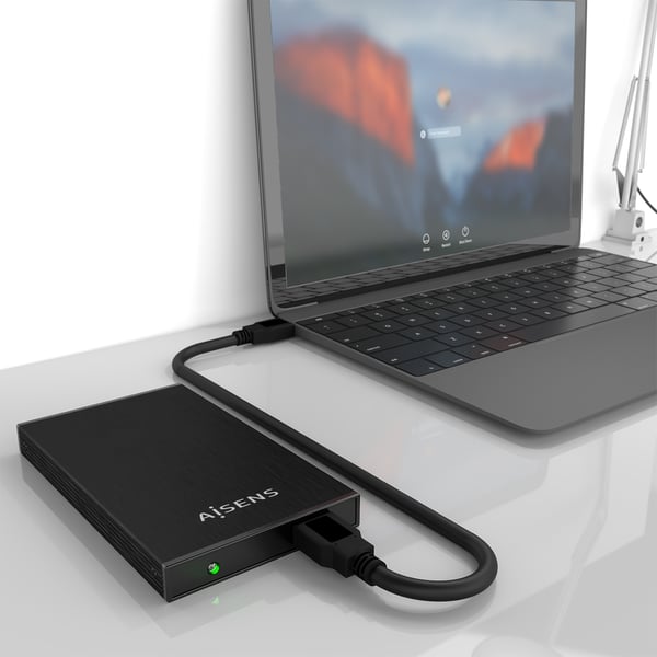 AISENS ASE-2523B drevkabinet HDD kabinet Sort 2.5"