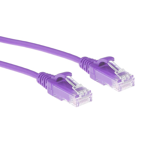 ACT DC9300 nätverkskablar Lila 0,5 m Cat6 U/UTP (UTP) Rund