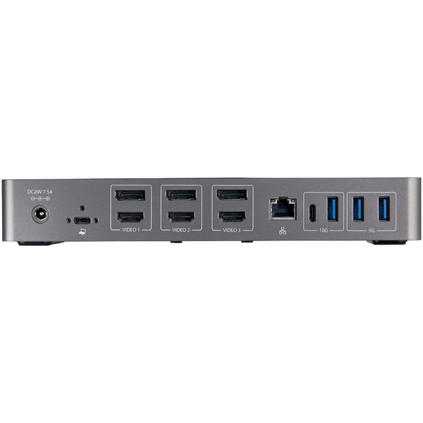 StarTech.com USB-C USB-A Dock - Hybrid Universal Trippel Skärm Dockningsstation för Laptop DP & HDMI 4K