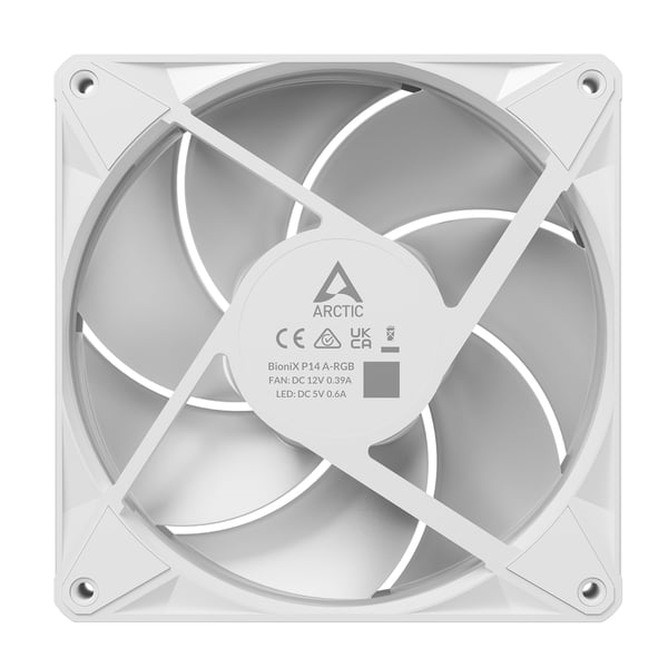 ARCTIC BioniX P14 A-RGB Datorväska Fan 14 cm Vit 3 styck