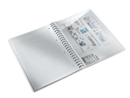 Leitz Notesblok WOW PP A4 kvadreret 80 gram 80 ark