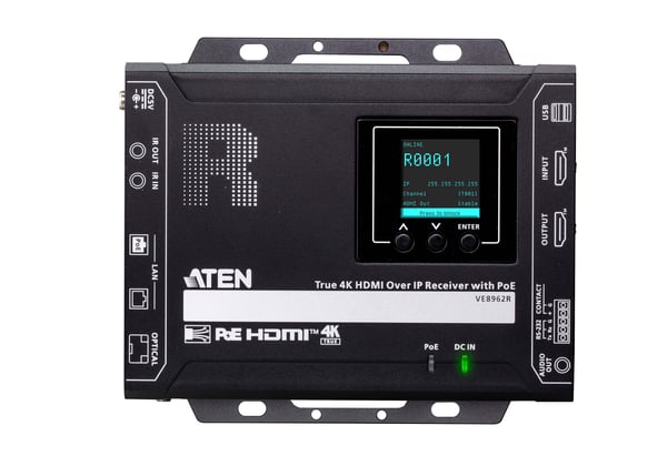 ATEN VE8962R AV-vastaanotin Musta