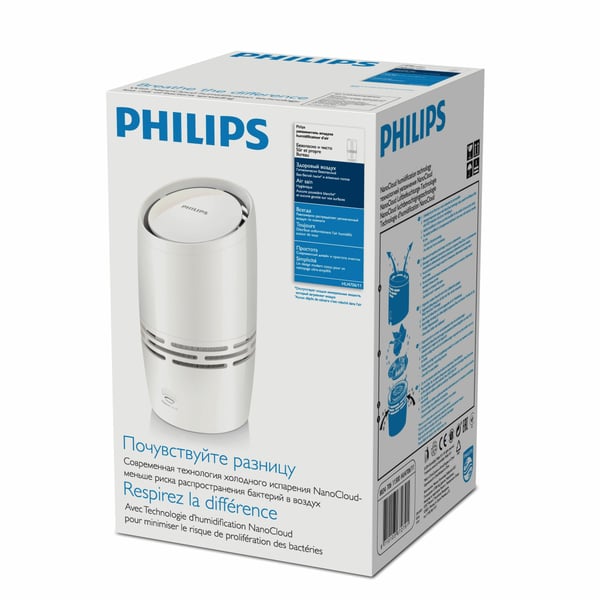 Philips Säker och ren luftfuktare med NanoCloud-teknik