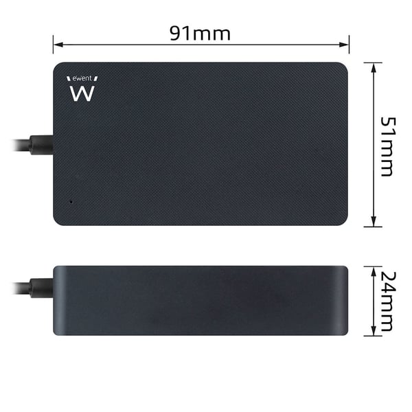 Ewent EW3981 virta-adapteri ja vaihtosuuntaaja Sisätila 45 W Musta