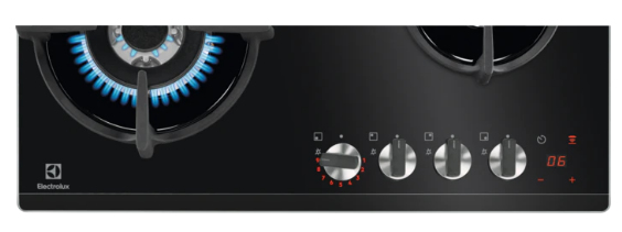 Electrolux KGG64375K Svart Inbyggd 59 cm Gas 4 zone(s)