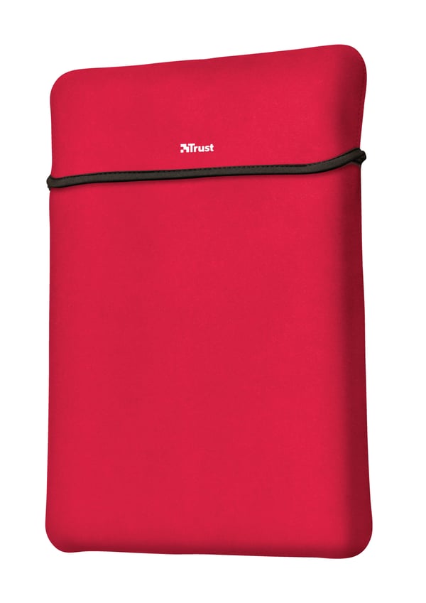 Trust 23455 väskor bärbara datorer 39,6 cm (15.6") Överdrag Svart, Röd