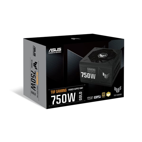 ASUS TUF Gaming 750W Gold strömförsörjningsenheter 20+4 pin ATX ATX Svart