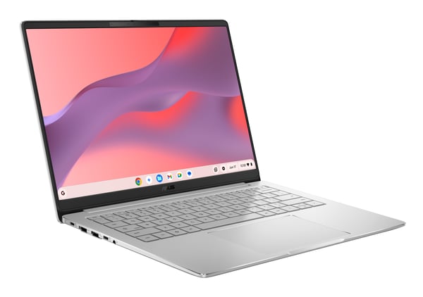 ASUS Chromebook CM14 CM1406CM4A-LY0050 MediaTek Kompanio Kompanio 540 35,6 cm (14") WUXGA 8 GB LPDDR5x-SDRAM 128 GB eMMC Wi-Fi 6E (802.11ax) ChromeOS Hopea QWERTZ Saksa