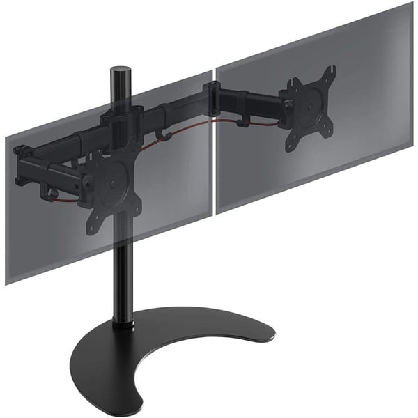 Techly Desk Stand for 2 Monitor 13-27" with Base h.400m ICA-LCD 3410 68,6 cm (27") Skrivebord Sort