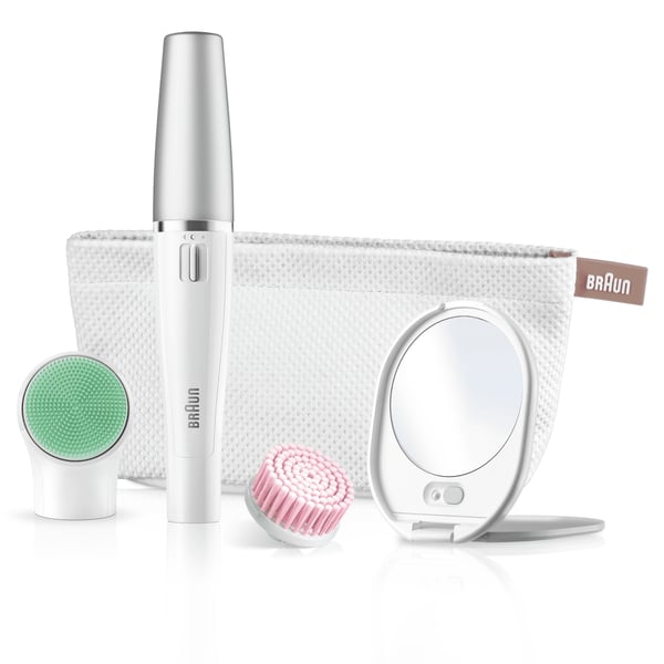 Braun FaceSpa 853V 10 pincetter Hvid, Sølv