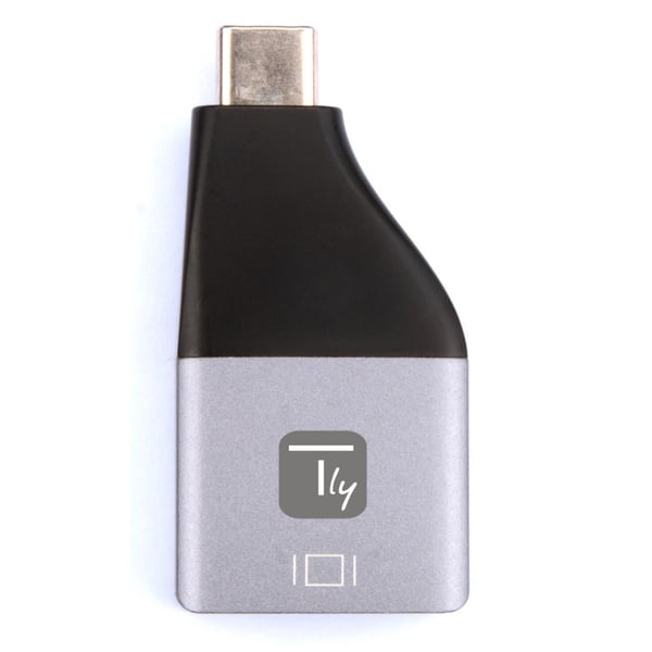 Techly IADAP USBC-DP4K USB grafisk adapter 3840 x 2160 pixel Sort, Sølv