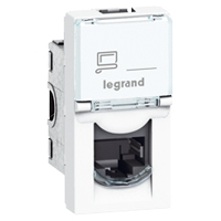 Legrand 076573 stikkontakt RJ-45 Hvid