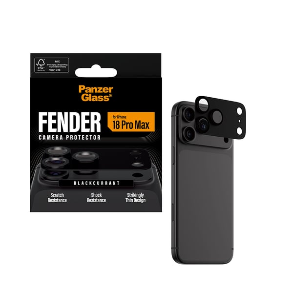 PanzerGlass ® Fender Camera Lens Protector Blackcurrant iPhone 2026 Pro Max Kirkas näytönsuoja 1 kpl