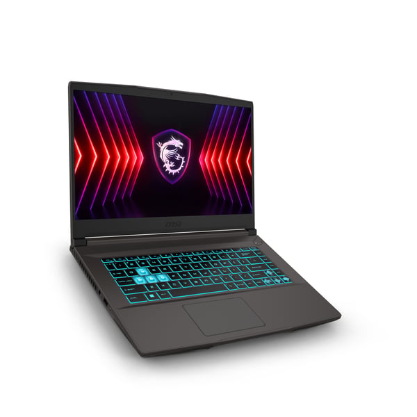 MSI Thin A15 B7UC-432XES AMD Ryzen™ 7 7735HS Laptop 39,6 cm (15.6") Fuld HD 16 GB DDR4-SDRAM 512 GB SSD NVIDIA GeForce RTX 3050 Wi-Fi 6E (802.11ax) FreeDOS Grå