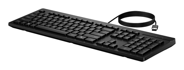HP 125 Wired Keyboard (Bulk) tastatur Kontor USB Sort