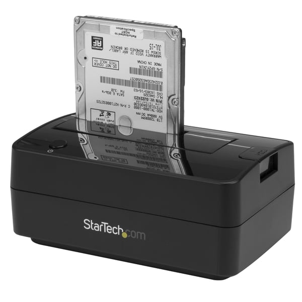 StarTech.com Dockningsstation för USB 3.1-/eSATA- till SATA-hårddiskar med ett fack, USB 3.1-hårddiskdockningsstation (10 Gbps), extern 2,5/3,5 tums SATA III-hårddisk/SSD-dockningsstation, hårddiskfack med toppladdning