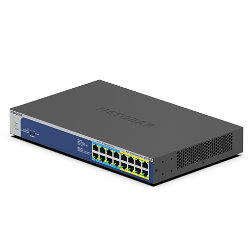 Netgear GS516UP - Kytkin - hallitsematon - 8 x 10/100/1000 (PoE+)