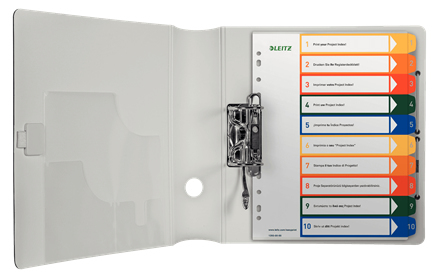 Esselte 12930000 faneskiller Numerisk faneindeks Polypropylen (PP) Flerfarvet