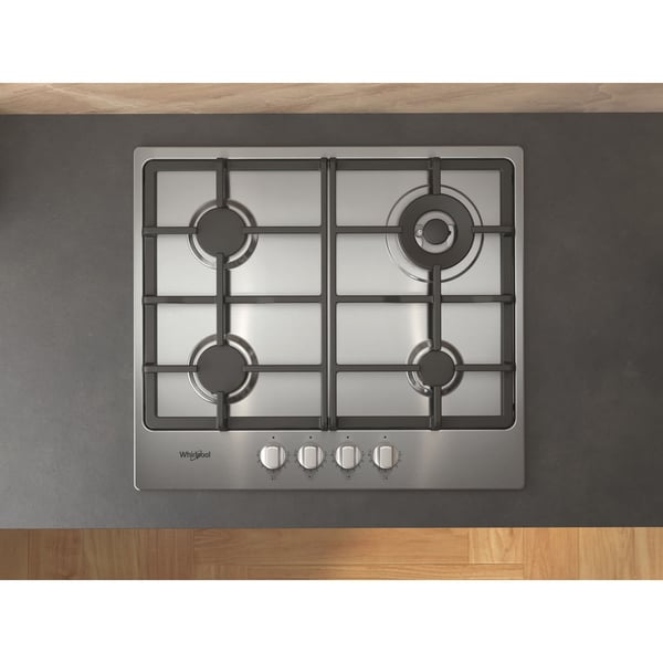 Whirlpool TGML 661 IX R Ruostumaton teräs Kiinteä 58 cm Kaasuliesi 4 alue(tta)