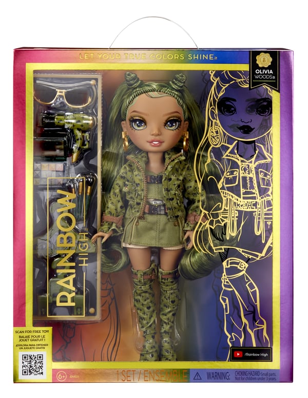 Rainbow High Green Fashion Doll- Olivia Woods