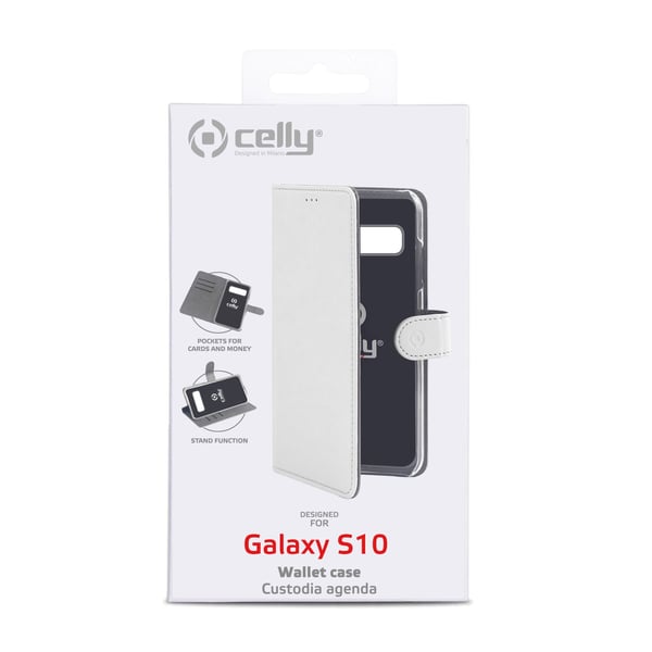 Celly Wally mobiltelefon etui 15,5 cm (6.1") Tegnebogsetui Hvid