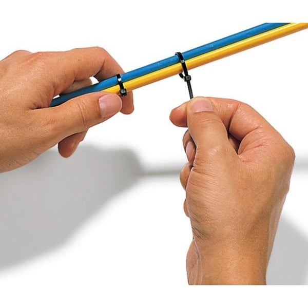 Techly 100 x 2.5mm kabelsamler Nylon Sort 100 stk
