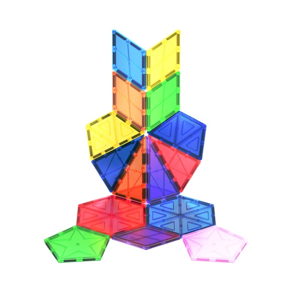 PicassoTiles 16pc Magnetic Tiles set