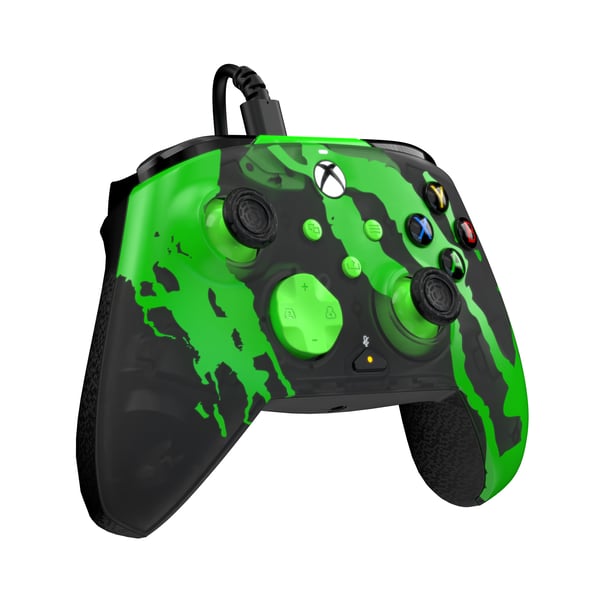 PDP REMATCH GLOW Advanced Svart, Grön USB Spelplatta Analog / Digital PC, Xbox One, Xbox Series S, Xbox Series X