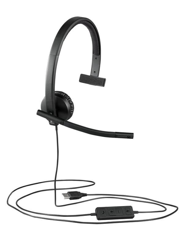 Logitech H570E Kuulokkeet Langallinen Pääpanta Toimisto/puhelukeskus USB A-tyyppi Musta