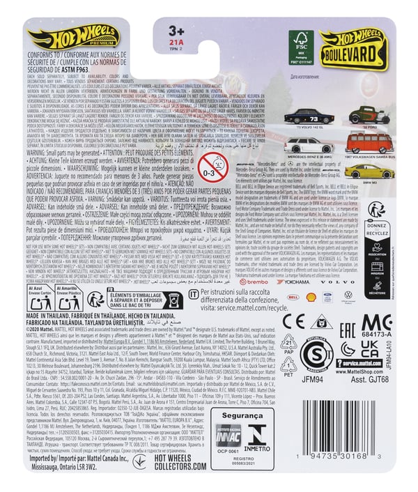 Hot Wheels Boulevard JFM94 leluajoneuvo