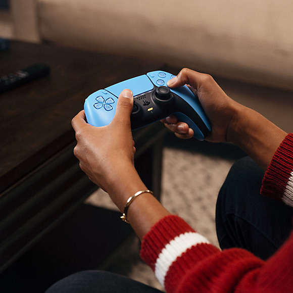 Sony Interactive Entertainment DualSense V2 Sort, Blå Bluetooth/USB Gamepad Analog/digital PlayStation 5