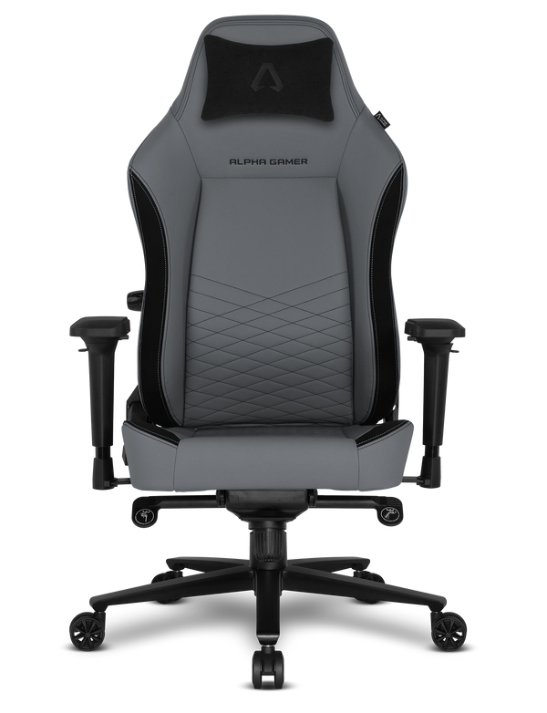 Alpha Gamer Alegra V2 Universal spelstol Stoppad sits Svart, Grå