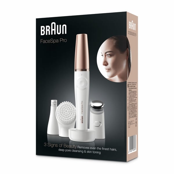 Braun FaceSpa Pro 911 10 pincetter Vit, brons