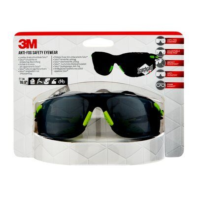 3M Schutzbrille S1GGC1 Grau Grün Skyddsglasögon Grön, Grå