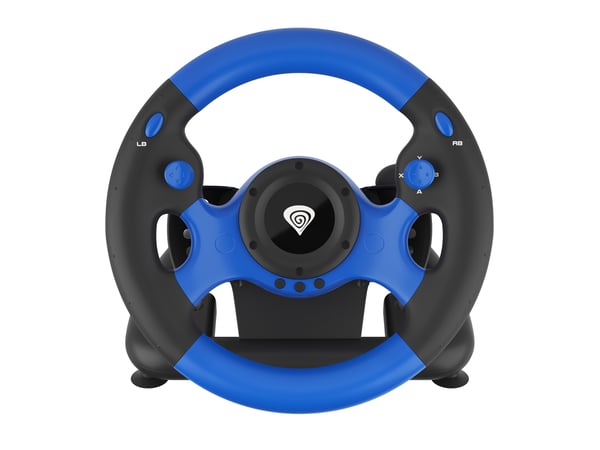 GENESIS Seaborg 350 Svart, Blå USB Ratt + Pedaler Nintendo Switch, PC, PlayStation 4, Playstation 3, Xbox 360, Xbox One, Xbox Series S, Xbox Series X