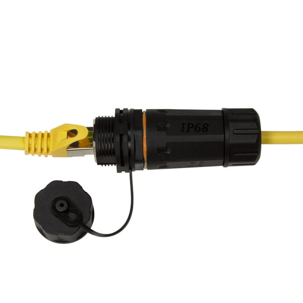 TECHLY RJ45 ensidig hermetisk IP68 Cat6A SFTP-stik