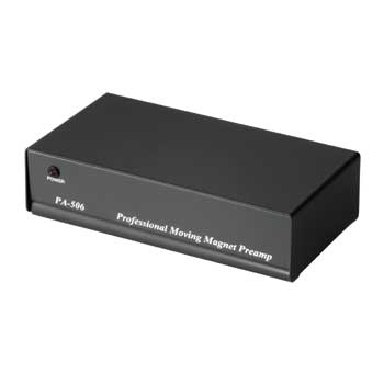 Hama Stereo Phono Preamplifier PA 506, with AC/DC Adapter 230V/50Hz Sort