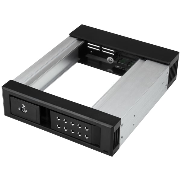 StarTech.com HSB1SATSASBA asemapaikkaan asennettava paneeli 13,3 cm (5.25") Liitinpaneeli Musta