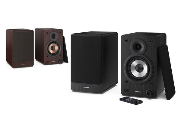Sharp Bookshelf Speakers 2-suuntainen Musta Langallinen & langaton 60 W