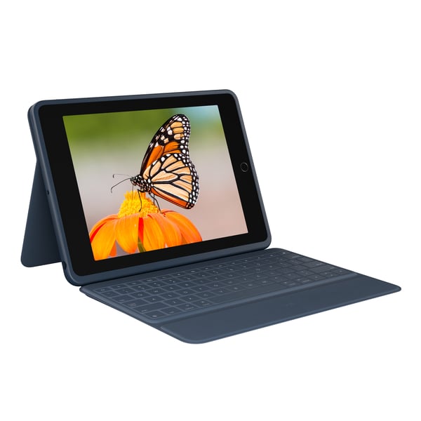 Logitech Rugged Combo 3 QWERTY Engelska (Storbritannien) Smart Connector Blå