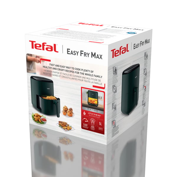 Tefal Easy Fry Max EY245B Enkelt 5 L Enkeltstående 1500 W Varmluftsteger Grå