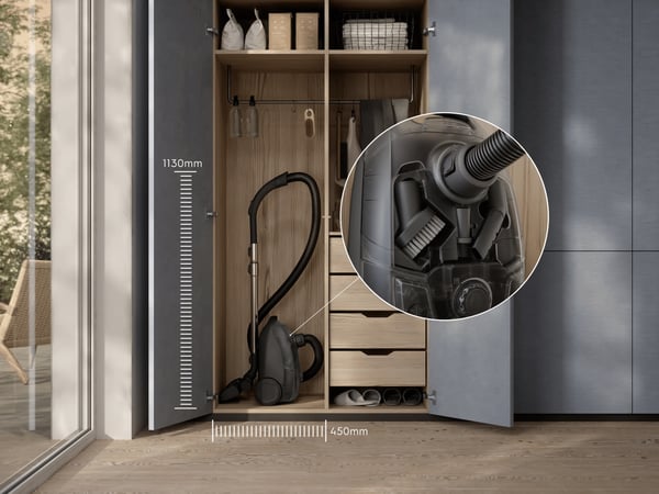 Electrolux EB51C1WP 3 L Tynnyri-imuri Kuiva 750 W Pussiton