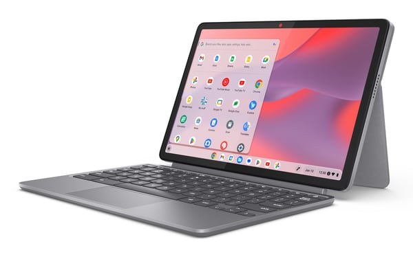 Lenovo Chromebook Duet 11M889 MediaTek Kompanio 838 27,8 cm (10.9") Pekskärm WUXGA 8 GB LPDDR4x-SDRAM 128 GB eMMC Wi-Fi 6 (802.11ax) ChromeOS Grå Portugisisk