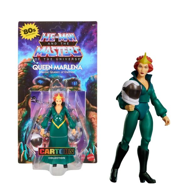 Masters of the Universe Origins Cartoon Collection Queen Marlena, MOTU-actionfigurleksak på 14 cm