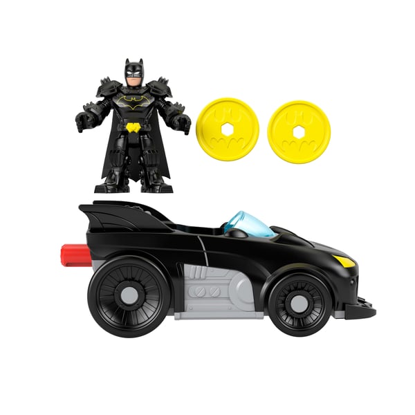 Fisher-Price Imaginext DC Super Friends Metal Force Batmobile -leluauto ja Batman-toimintahahmo